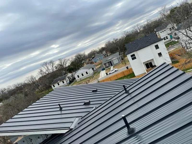 Standing seam metal roof panels with vents for Skylight Repair in Hamburg